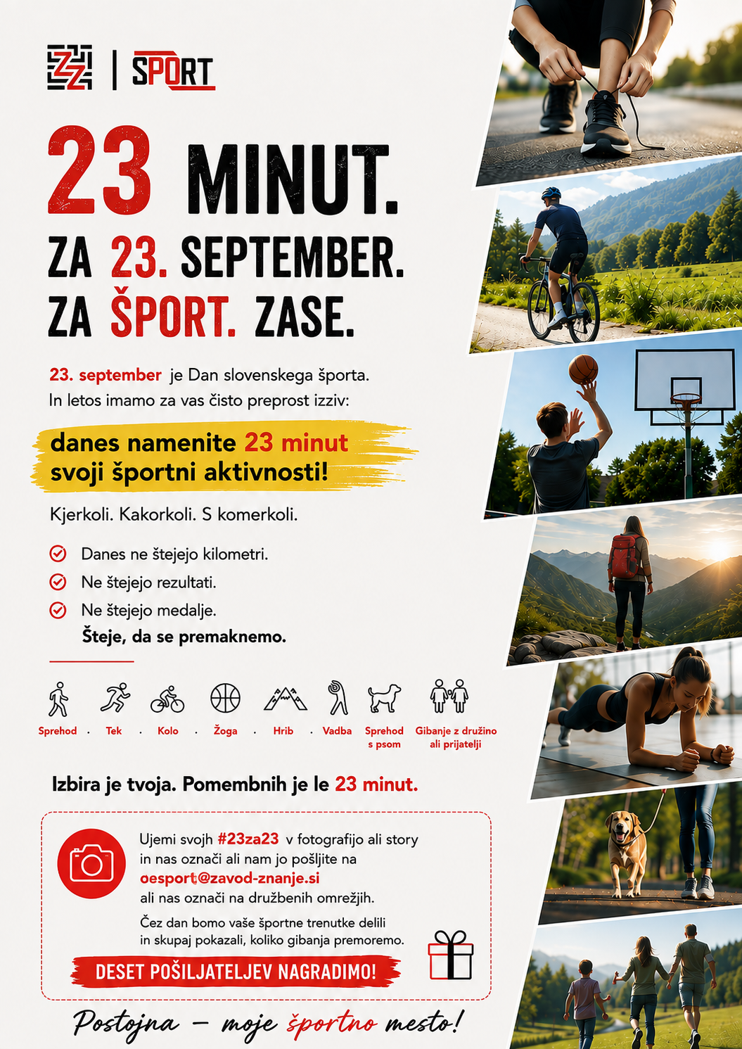 23 minut za šport
